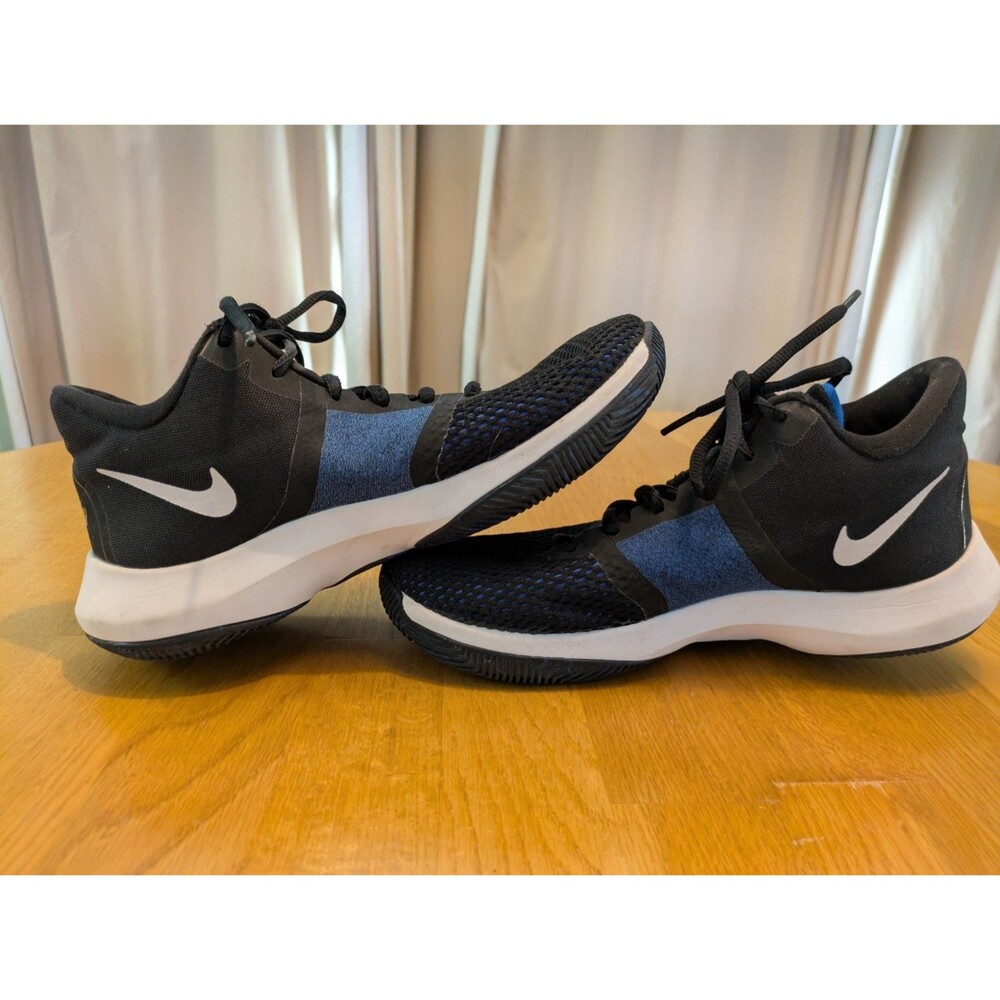 Nike Air Precision II Men's Black Blue Basketball shoes Size 6.5 #AA7069-004